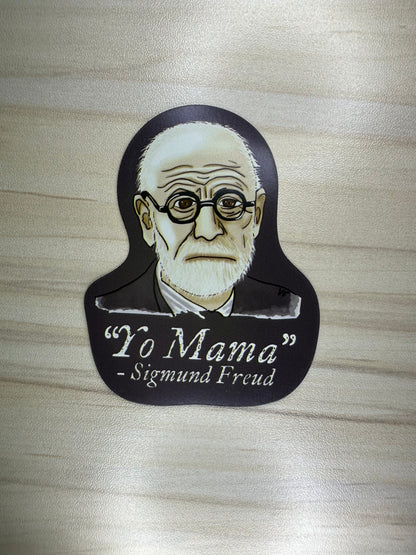 Sigmund Freud Psychology Magnet, Psychology Fridge Magnet, Yo Mama Joke Car Magnet