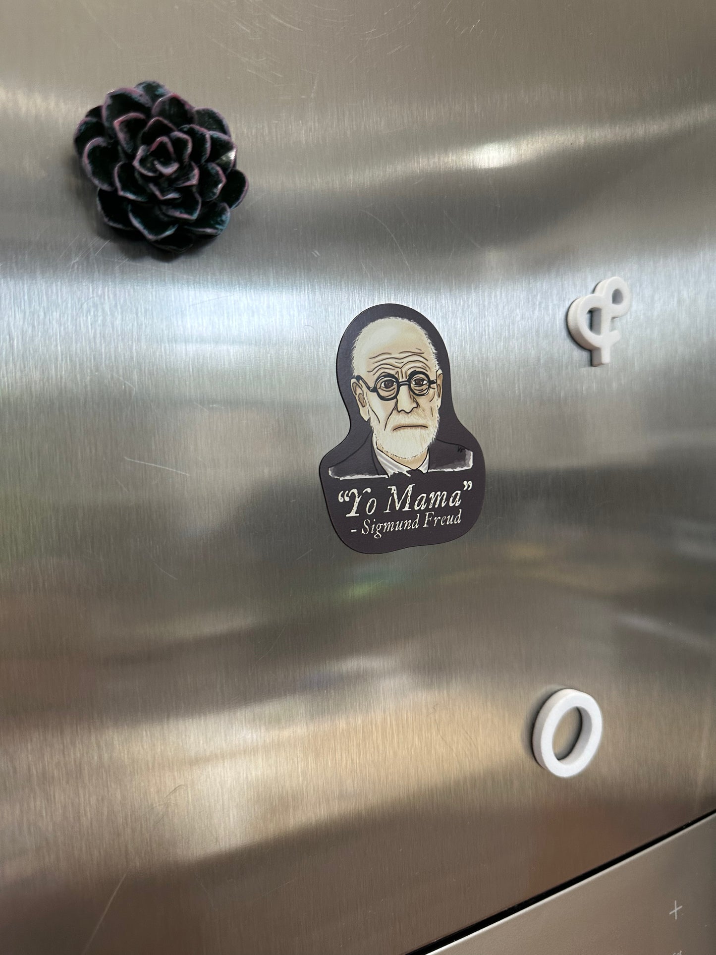 Sigmund Freud Psychology Magnet, Psychology Fridge Magnet, Yo Mama Joke Car Magnet