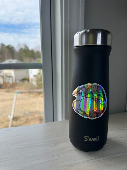 Holographic Pearl in Oyster Vinyl Sticker, Ocean Art Vinyl Decal, Nautical, Marine Biology Sticker