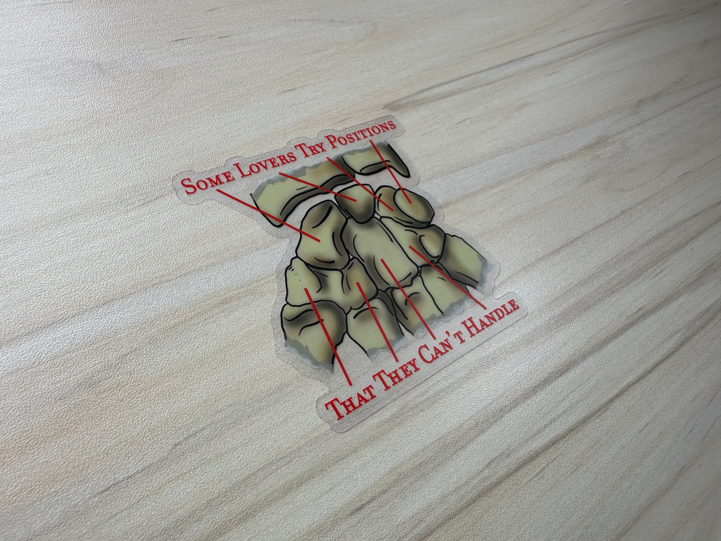 Carpal Bone Mnemonic Sticker, Funny Anatomy Vinyl Decal, Medical Education Humor