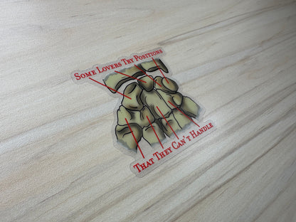 Carpal Bone Mnemonic Sticker, Funny Anatomy Vinyl Decal, Medical Education Humor