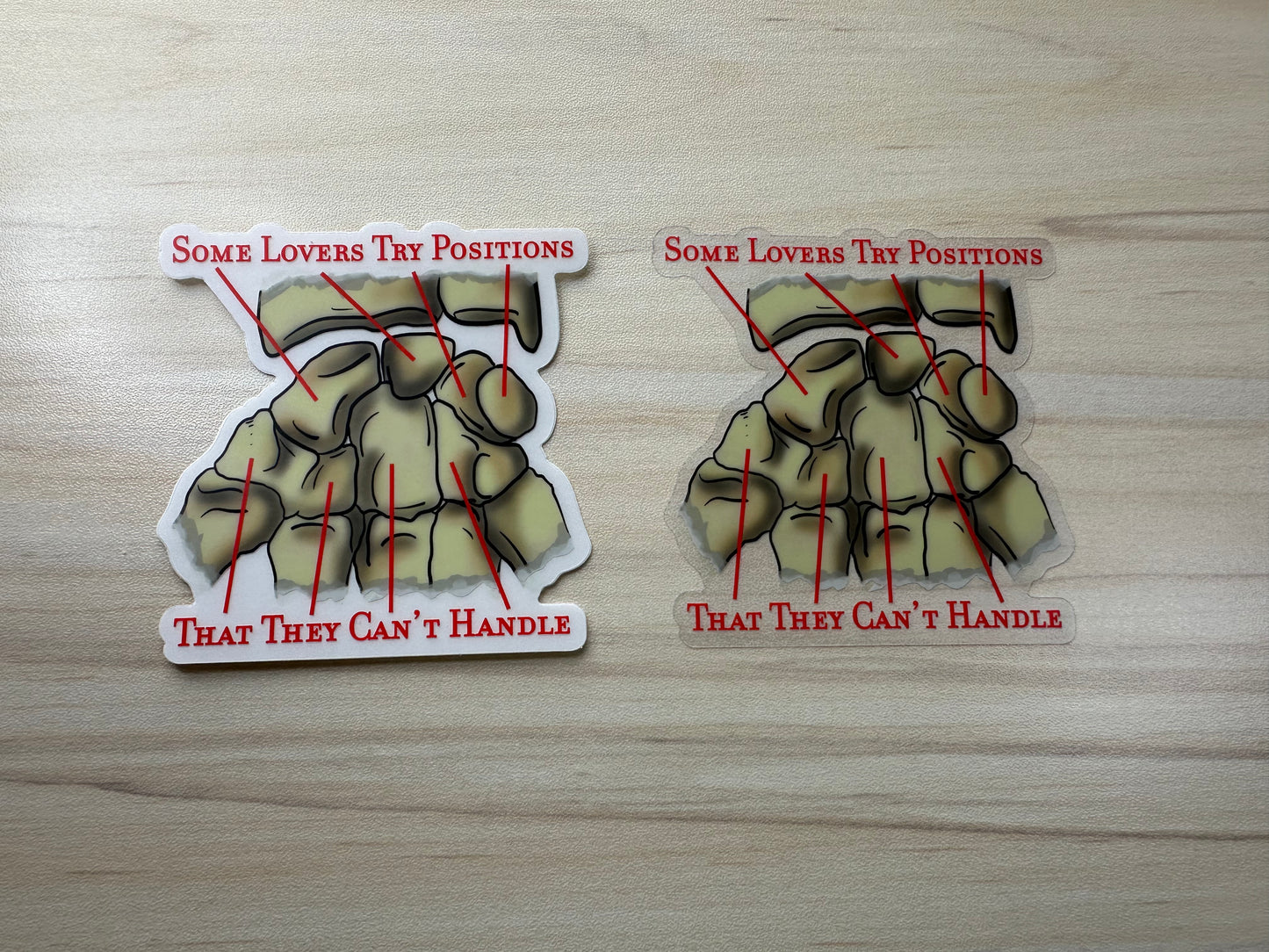 Carpal Bone Mnemonic Sticker, Funny Anatomy Vinyl Decal, Medical Education Humor