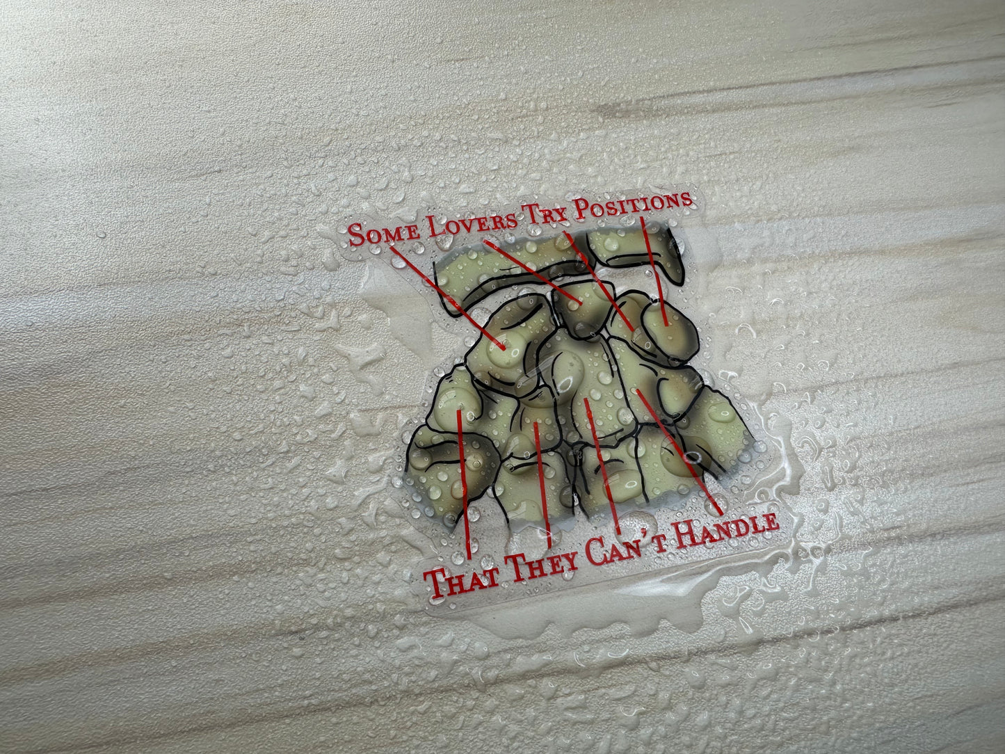 Carpal Bone Mnemonic Sticker, Funny Anatomy Vinyl Decal, Medical Education Humor