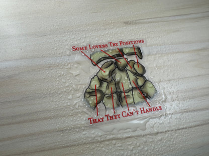 Carpal Bone Mnemonic Sticker, Funny Anatomy Vinyl Decal, Medical Education Humor