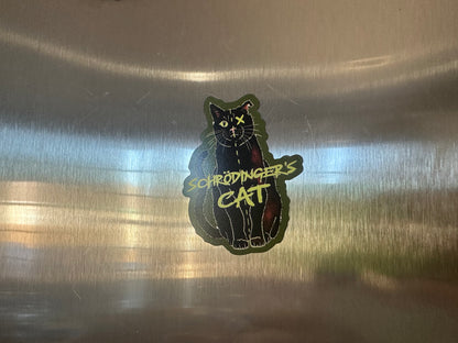 Schrodinger's Cat Magnet, Physics Gift, Quantum Mechanics, Science Joke, Funny Physics Gift, Science Magnet, Fridge Magnet, Car Magnet