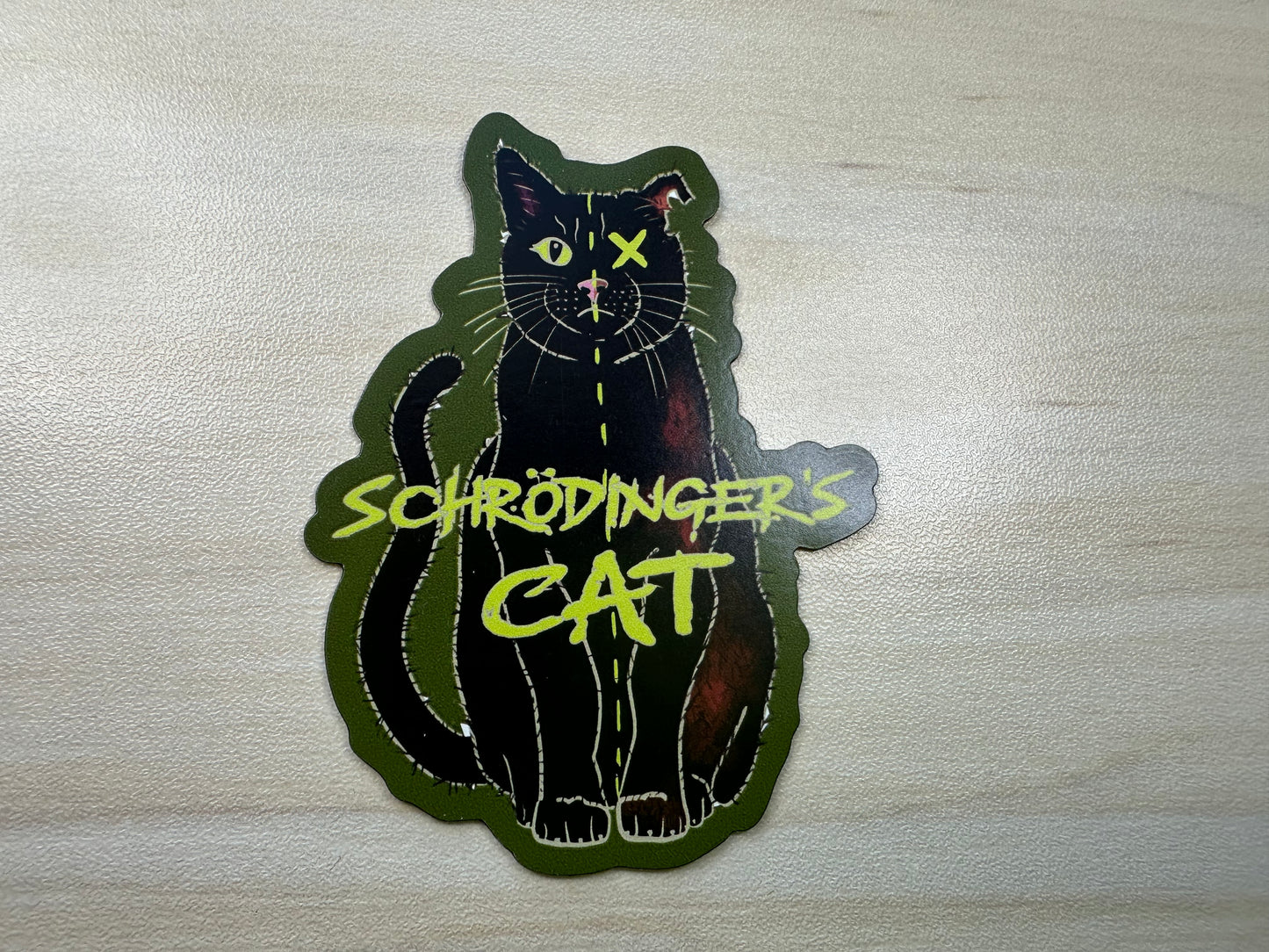 Schrodinger's Cat Magnet, Physics Gift, Quantum Mechanics, Science Joke, Funny Physics Gift, Science Magnet, Fridge Magnet, Car Magnet