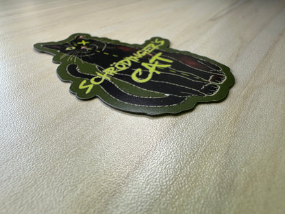 Schrodinger's Cat Magnet, Physics Gift, Quantum Mechanics, Science Joke, Funny Physics Gift, Science Magnet, Fridge Magnet, Car Magnet