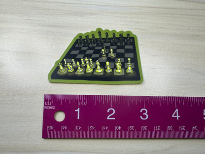 Chess Sticker, Game Theory, Chess Art, Chess Player Gift, Queens Gambit, Chess Openings, Glowing Chess Pieces, Vinyl Sticker, Laptop Sticker