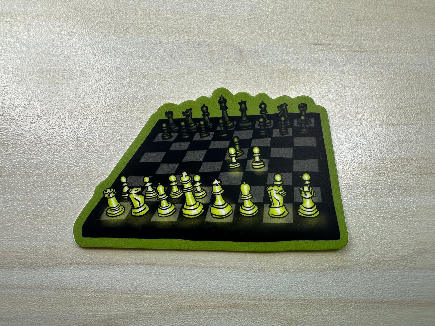 Chess Sticker, Game Theory, Chess Art, Chess Player Gift, Queens Gambit, Chess Openings, Glowing Chess Pieces, Vinyl Sticker, Laptop Sticker