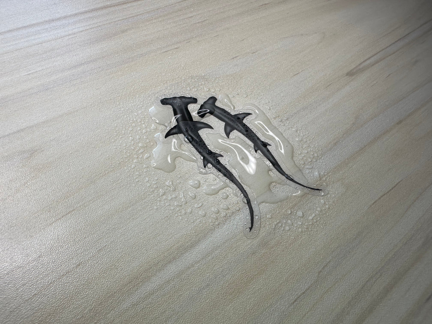 Hammerhead Shark Vinyl Sticker, Ocean Predator Decal, Marine Biology Sticker, Transparent Sticker