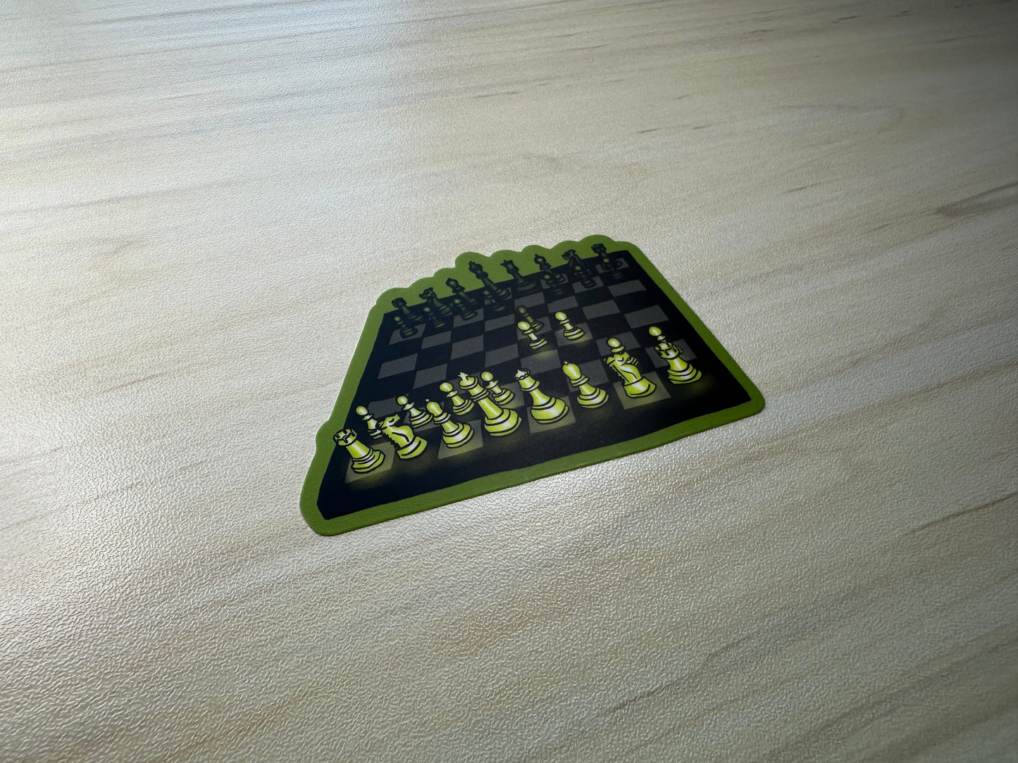 Chess Sticker, Game Theory, Chess Art, Chess Player Gift, Queens Gambit, Chess Openings, Glowing Chess Pieces, Vinyl Sticker, Laptop Sticker