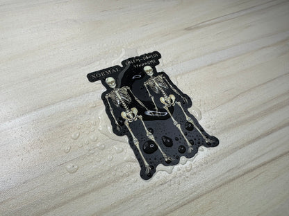 Ehlers-Danlos Syndrome Sticker, EDS Vinyl Sticker, Skeleton Comparison