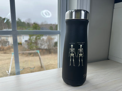 Ehlers-Danlos Syndrome Sticker, EDS Vinyl Sticker, Skeleton Comparison