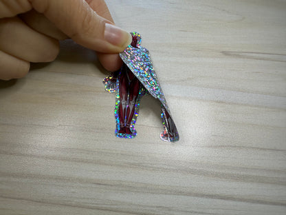 Anatomical Muscle Diagram Sticker, Anatomy Glitter Sticker, Muscular System Sticker, Anatomical Diagram Sticker, Muscular System Diagram