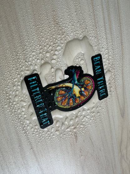 Funny Kidney Sticker, Nephrology Joke, Kidney Transplant Sticker, Vinyl Decal