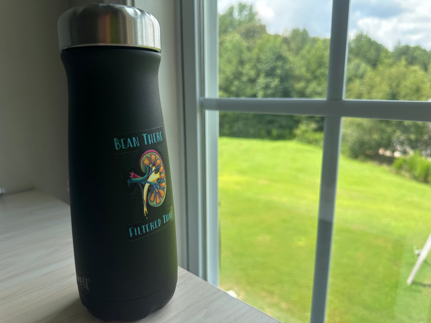 Funny Kidney Sticker, Nephrology Joke, Kidney Transplant Sticker, Vinyl Decal