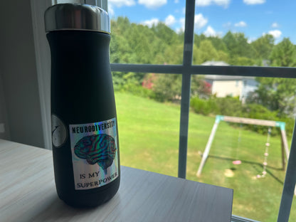 Neurodiversity Holographic Sticker, Inspiring Neurodivergent Decal, Neurodiversity is My Superpower