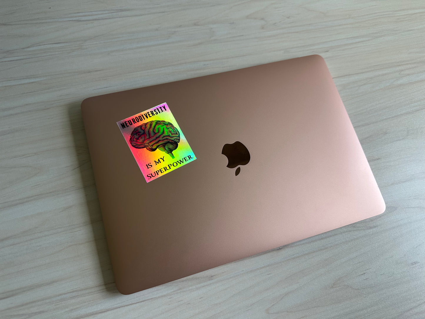 Neurodiversity Holographic Sticker, Inspiring Neurodivergent Decal, Neurodiversity is My Superpower