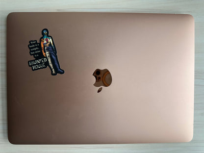 Funny Chronic Illness Sticker, My Body is a Haunted House, Chronic Pain, Invisible Disability