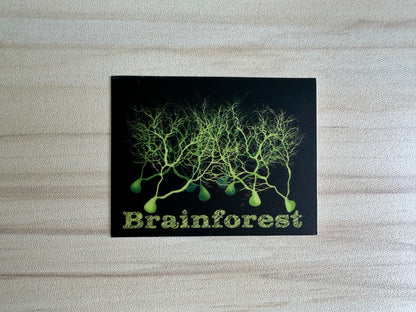 Brainforest Neuroscience Sticker, Purkinje Cell Forest Vinyl Decal, Neurology, Anatomy Sticker
