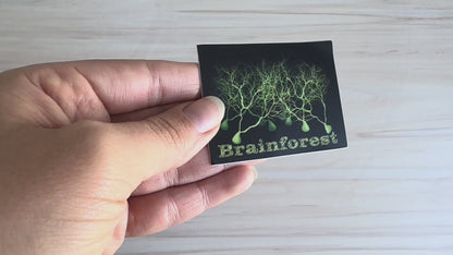 Brainforest Neuroscience Sticker, Purkinje Cell Forest Vinyl Decal, Neurology, Anatomy Sticker