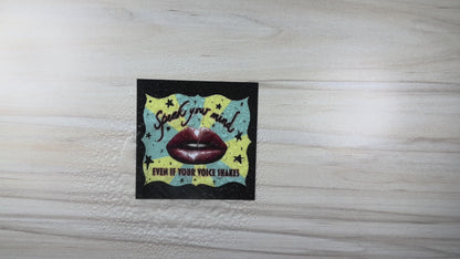 Speak Your Mind Even If Your Voice Shakes, Activist Sticker, Female Empowerment, Reproductive Rights, Laptop Sticker, Waterbottle Sticker