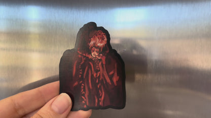 Marie Antoinette Magnet, French Revolution, French Rococo, Macabre Art, Headless Gothic Art, Fridge Magnet, Car Magnet