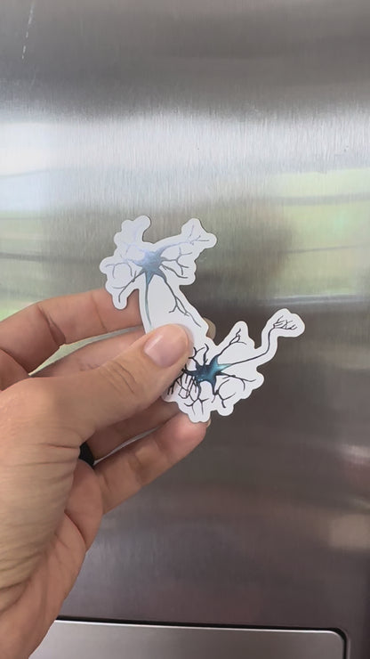 Neuron Magnet, Synapse Fridge Magnet, Neuroscience Car Magnet