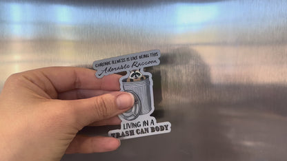 Funny Chronic Illness Magnet, Chronic Pain Humor, Disability Awareness, Car Magnet, Fridge Magnet